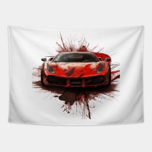 Velocity Red Tapestry