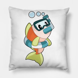 Fish Swimming Snorkel Pillow