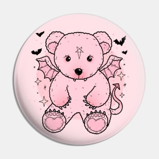 Bat Teddy Bear Pin