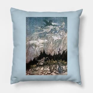 Spirits of the Catskill Mountains - Arthur Rackham Pillow