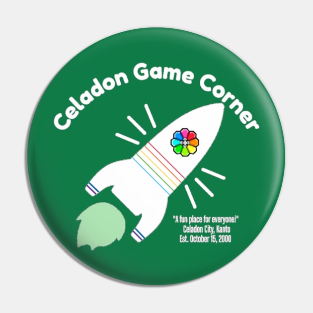 Celadon Game Corner Pin by CarmineDesigns