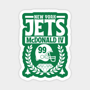 New York Jets McDonald Iv 99 American Football Edition 2 Magnet