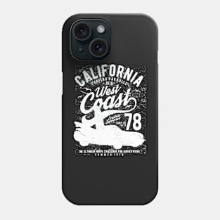 California West Coast Vintage Surf Beach Vacation Phone Case