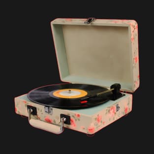 Vinyl record with flower print T-Shirt