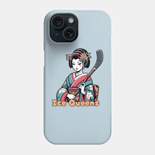 Ice hockey geisha Phone Case