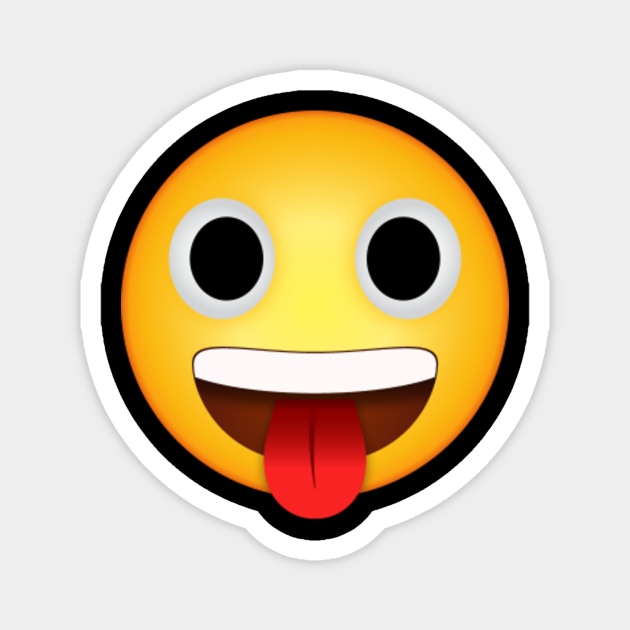Face With Stuck Out Tongue Emoji Design Face Emoji Magnet Teepublic 7550