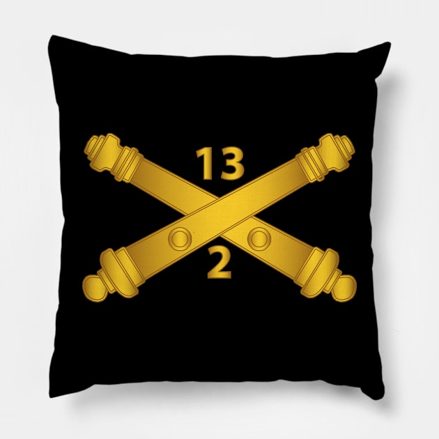 2nd Bn, 13th Field Artillery Regiment - Arty Br wo Txt Pillow by twix123844