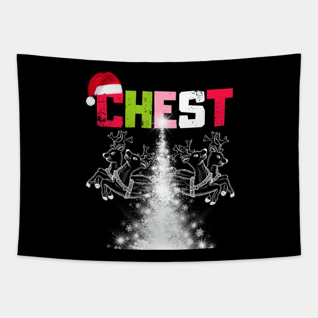 Chest Nuts Christmas Shirt Funny Matching Couple Chestnuts Tapestry by click2print