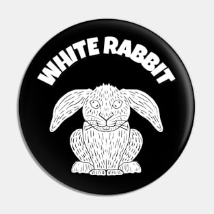 WHITE RABBIT Pin