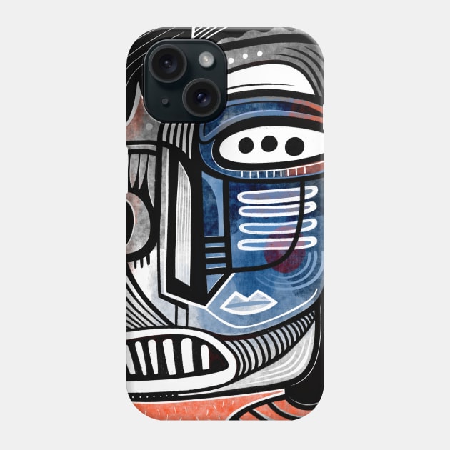 Abstract face Phone Case by Daria Kusto