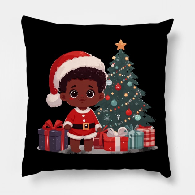 Afrocentric Baby Christmas Pillow by Graceful Designs