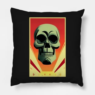 Colorful human skull design new 2023 Pillow