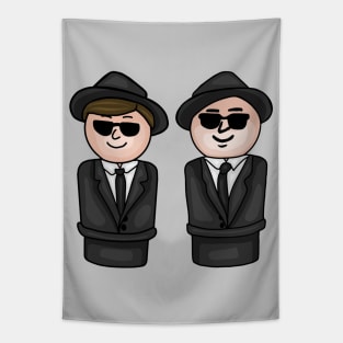 Little Blues Bros Tapestry