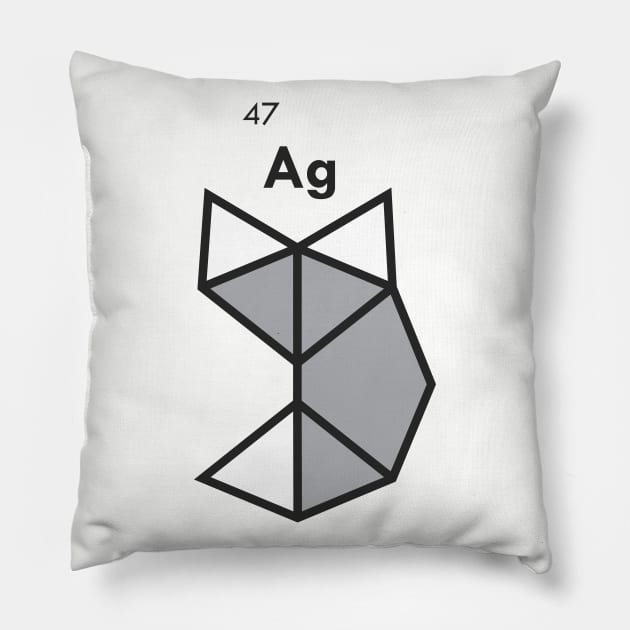 Silver Fox 47 Ag Pillow by SaKaNa