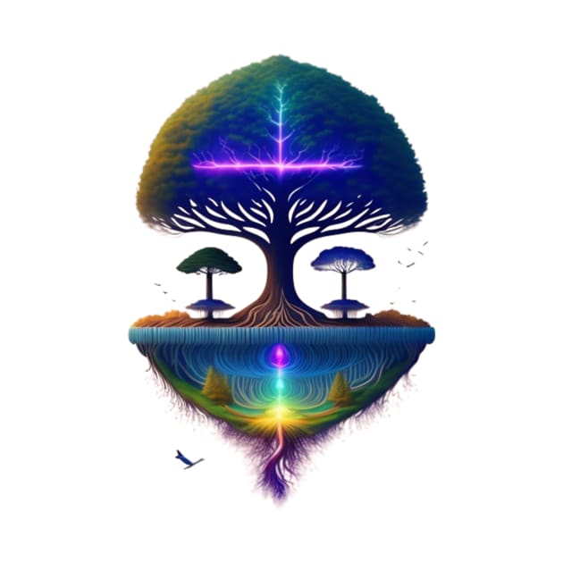 Peace Tree Struck by Lightning: The Power and Beauty of Nature by SolaLuna