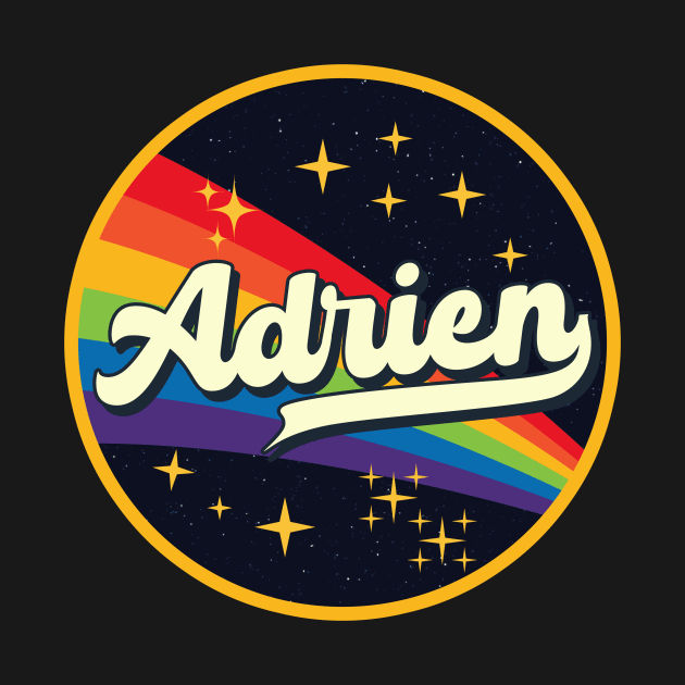 Adrien // Rainbow In Space Vintage Style by LMW Art