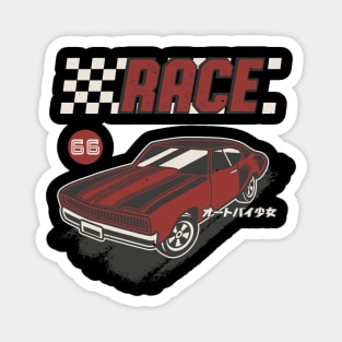 Retro Muscle Car Vintage Racing Car Lover Magnet