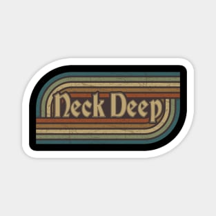 Neck Deep Vintage Stripes Magnet