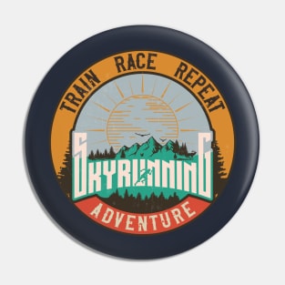 SKYRUNNING TRAIN RACE REPEAT Pin