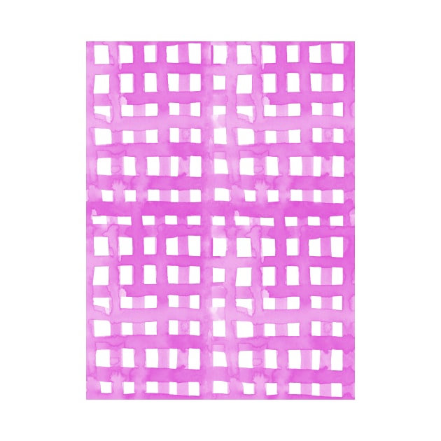 Watercolor grid - pink by wackapacka