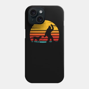 Vintage Retro Bigfoot Walking Labrador Phone Case