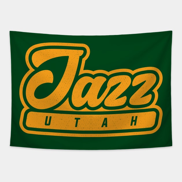 Utah Jazz Basketball 02 Tapestry by Karambol