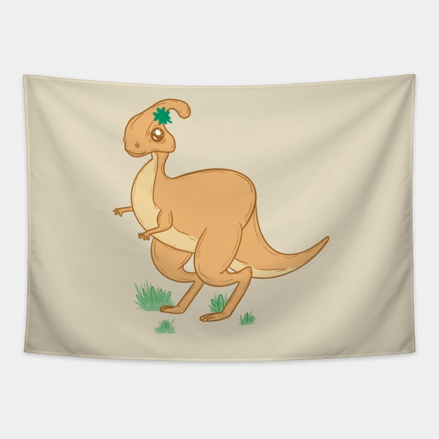 Shamrock dinosaur Tapestry by Xatutik-Art