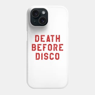 DEATH BEFORE DISCO STRIPES Phone Case