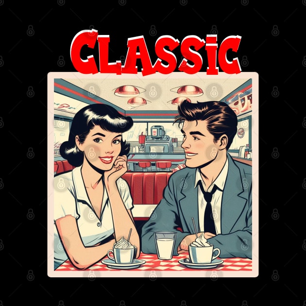 "Classic" Couple in a 50's Diner by BrightC