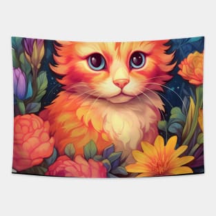 Cat Miaw Lovers (Nature) Tapestry