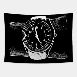 Hand watch drawing Tapestry