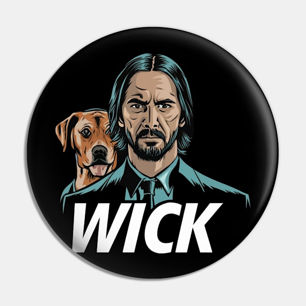 John Wick and dog Pin by Aldrvnd