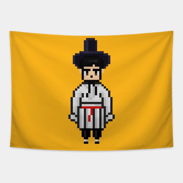 BTS SEOKJIN Hanbok Korean traditional clothes pixel art (small) Tapestry by BTSKingdom