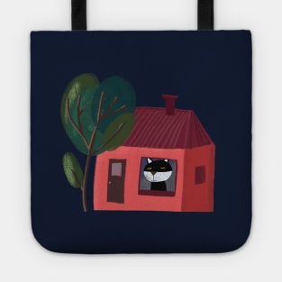 Red house Tote