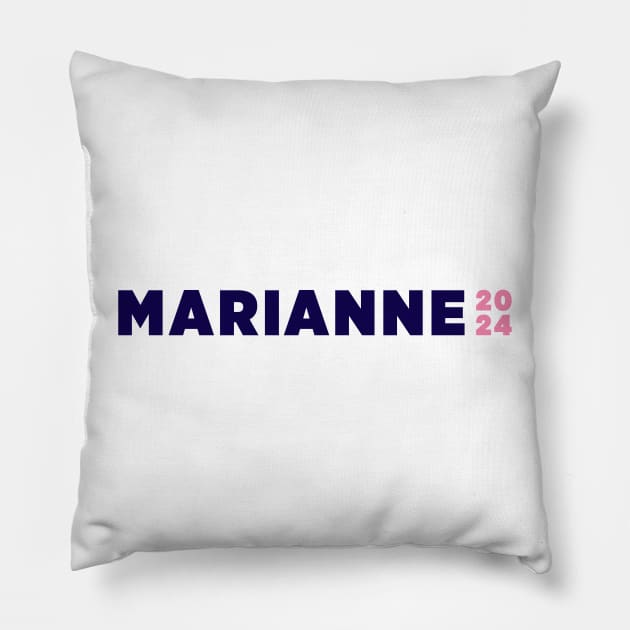 Marianne Williamson 2024 Pillow by Stalwarthy