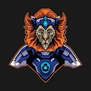 Lion cyborg illustration T-Shirt