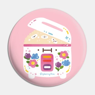 Floral Rice Cooker Pin