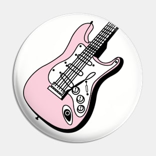 Shell Pink Electric Guitar Pin