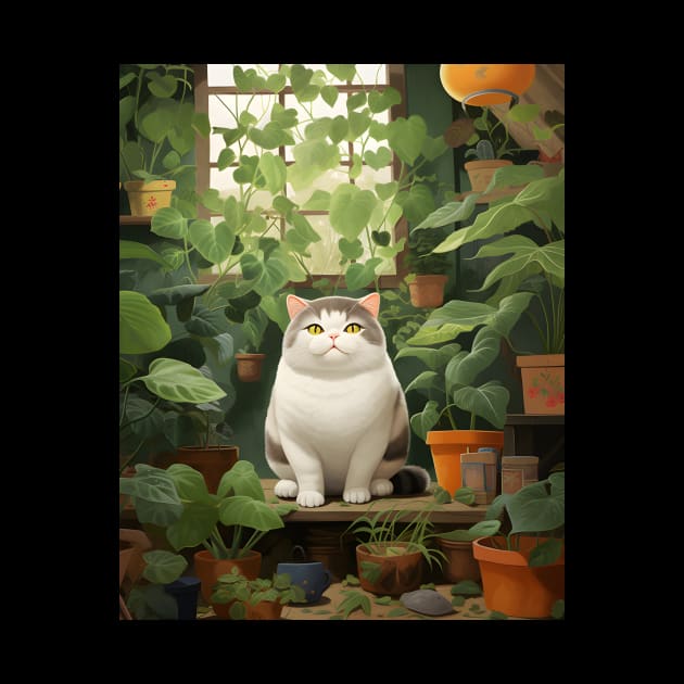 Purrfect Harmony: Cats and Plants by KittyStampedeCo