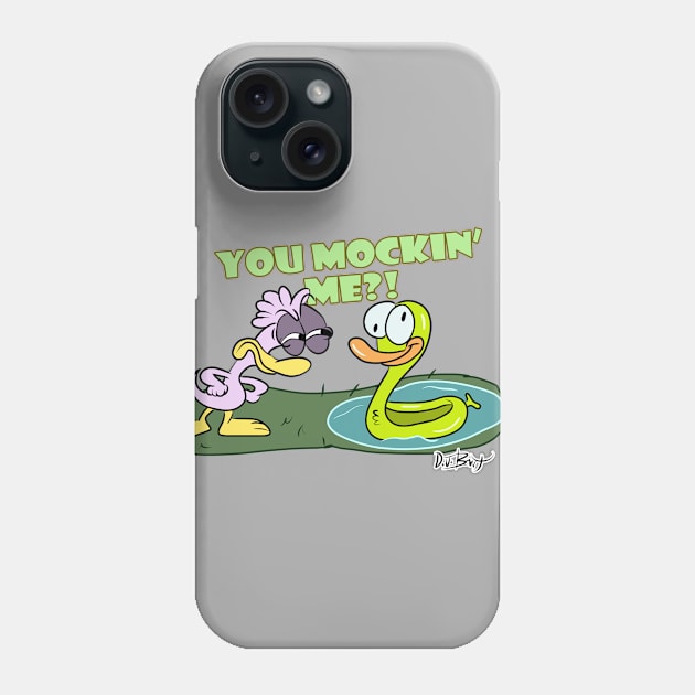 YOU MOCKIN' ME?! Phone Case by D.J. Berry