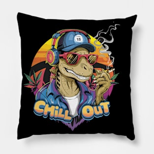 Raptor Grooves: Fashionable Hip-Hop Style Pillow