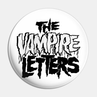 The Vampire Letters Ink Black No Background Horror Pin