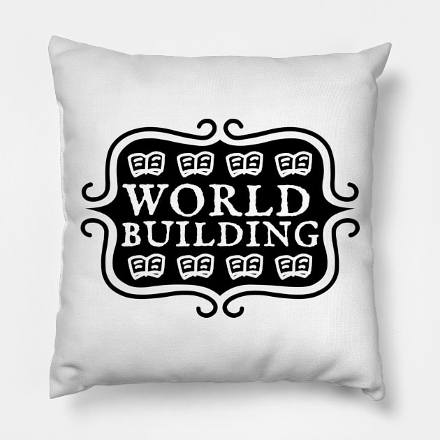 World Building - Writing Typography Pillow by TypoSomething