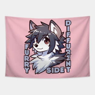 Furry Dif-fur-ent Side Tapestry