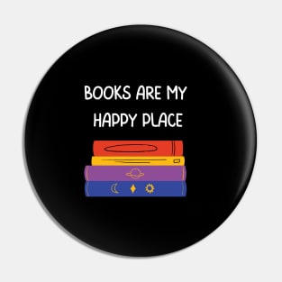 Books are my happy place Pin