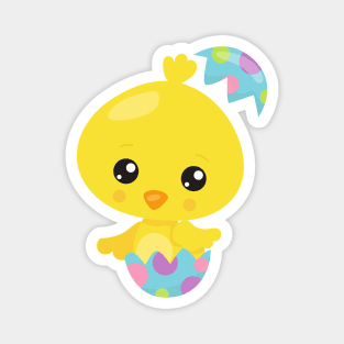 Easter, Cute Chicken, Baby Chicken, Easter Eggs Magnet