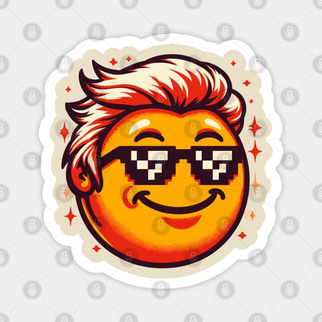 Awesome Face Epic emoji Magnet by AlephArt