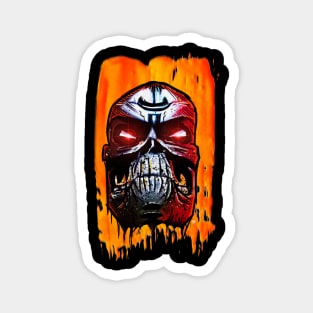 SKULL (ORANGE) Magnet