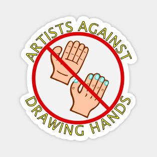 Artists Against Drawing Hands Emblem Magnet