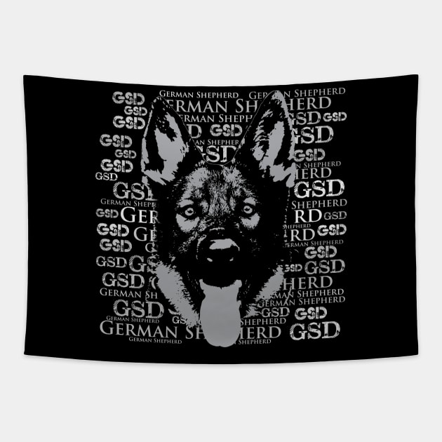 German Shepherd Dog - GSD Tapestry by Nartissima